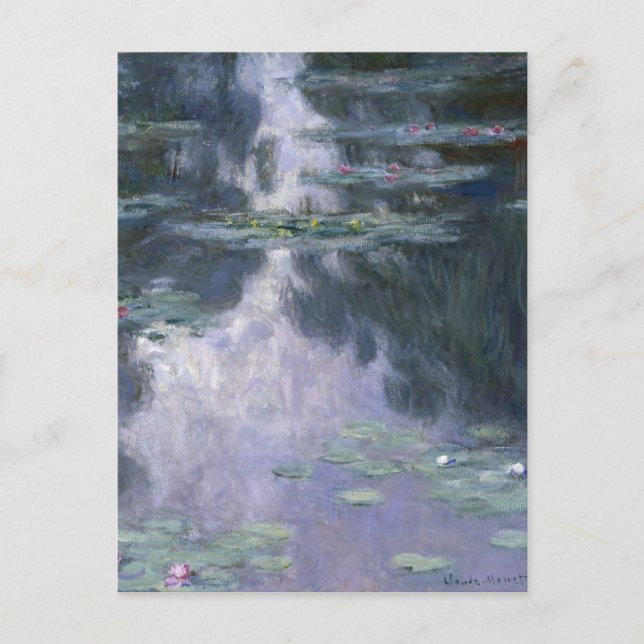 Claude Monet Vatten Lilies 1907 Nymphéas GalleryHD Vykort (Framsida)