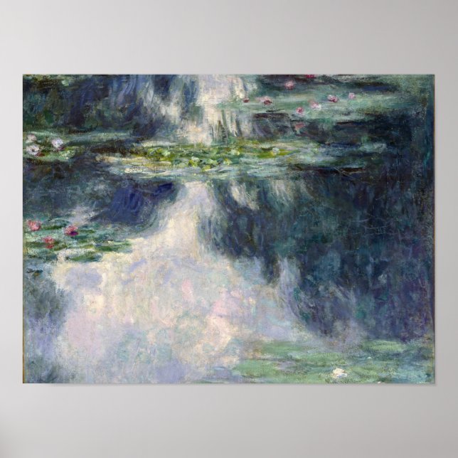 Claude Monet - Vatten Lilies, 1907 Poster (Framsidan)