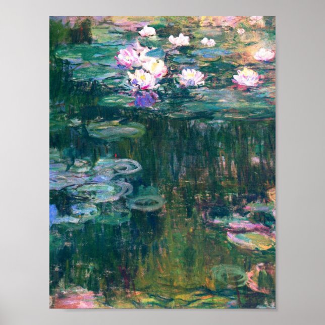 Claude Monet - Vatten Lilies, 1914 Poster (Framsidan)