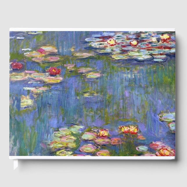 Claude Monet Vatten Lilies 1916 återställd Gästböcker (Framsida)