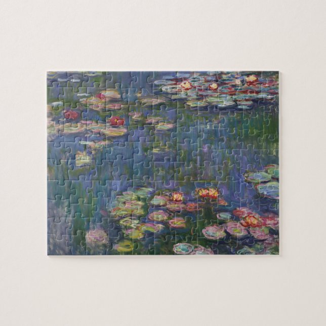 Claude Monet Vatten Lilies 1916 Fine Art Pussel (Horisontell)