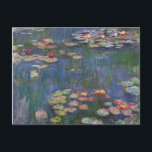 Claude Monet Vatten Lilies 1916 Fine Art Vykort<br><div class="desc">Claude Monet Vatten Lilies 1916 Fine Art Postcard</div>
