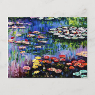 Claude Monet Vatten Lilies 1916 Fine Art Vykort