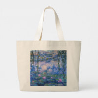 Claude Monet - Vatten Lilies, 1916 Large Tote Bag