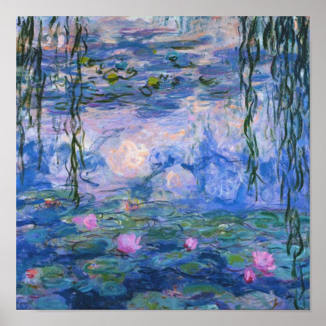 Claude Monet - Vatten Lilies, 1916 Poster (Framsidan)