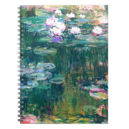 Claude Monet Vatten Lilies 1917 Anteckningsbok Med Spiral