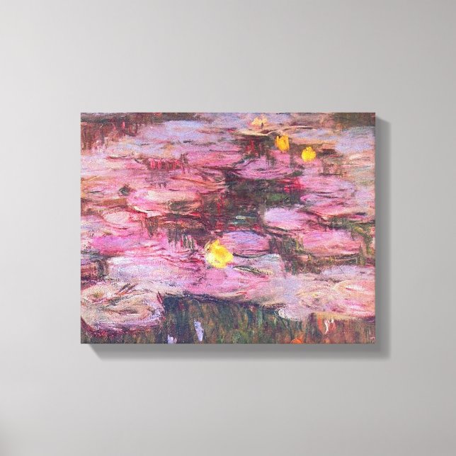 Claude Monet - Vatten Lilies 1917 Canvastryck (Framsida)