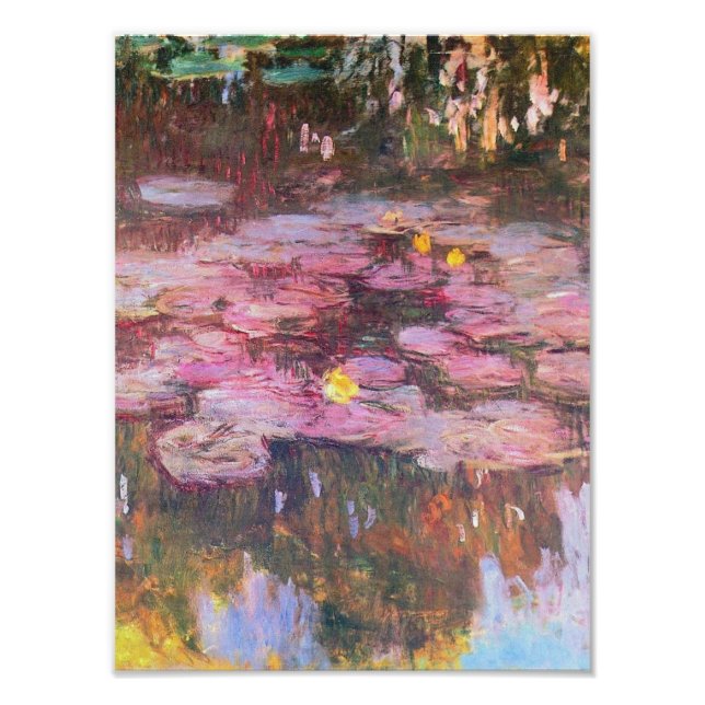Claude Monet - Vatten Lilies 1917 Fototryck (Framsidan)