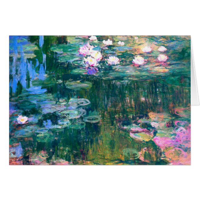 Claude Monet Vatten Lilies 1917 Hälsningskort (Framsidan Horizontal)