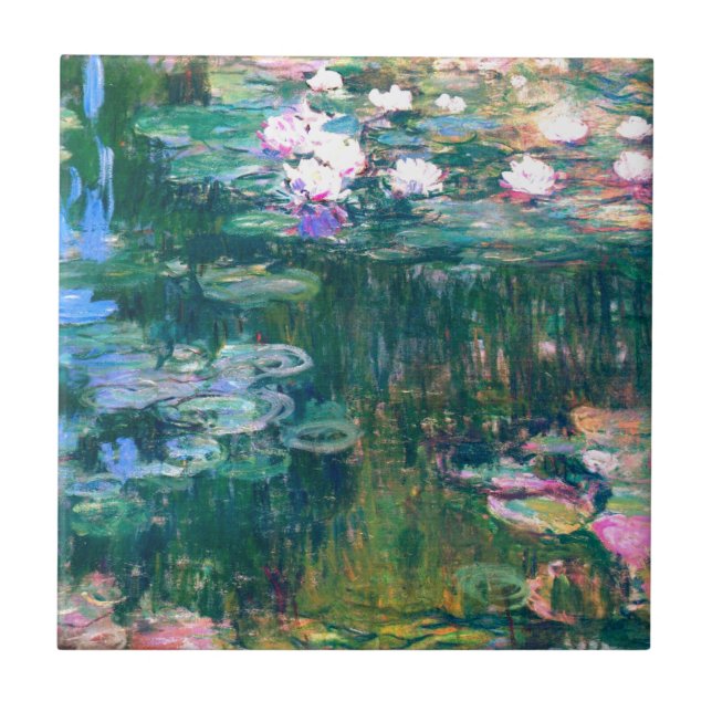 Claude Monet Vatten Lilies 1917 Kakelplatta (Framsidan)