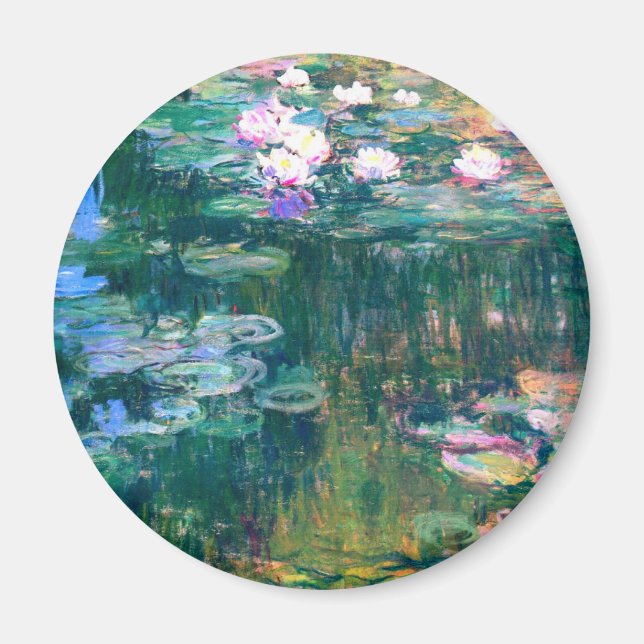 Claude Monet Vatten Lilies 1917 Magnet (Framsidan)