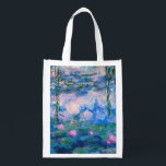 Claude Monet - Vatten Lilies 1919 Återanvändbar Påse<br><div class="desc">Claude Monet - Vatten Lilies 1919 . Berömd konsmålning.</div>
