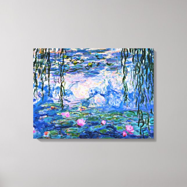 Claude Monet - Vatten Lilies, 1919 Canvastryck (Framsida)