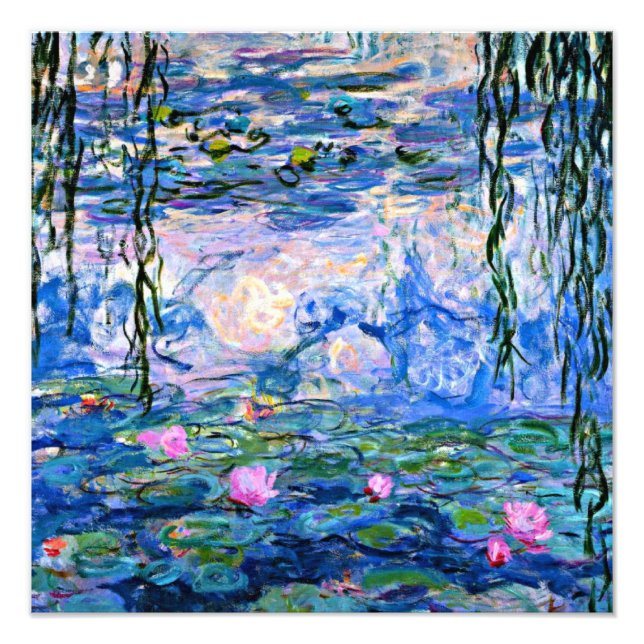 Claude Monet - Vatten Lilies, 1919 Fototryck (Framsidan)
