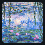 Claude Monet - Vatten Lilies, 1919, Fyrkantigt Klistermärke<br><div class="desc">Vatten Lilies,  1919,  berömd tavla av Claude Monet.</div>