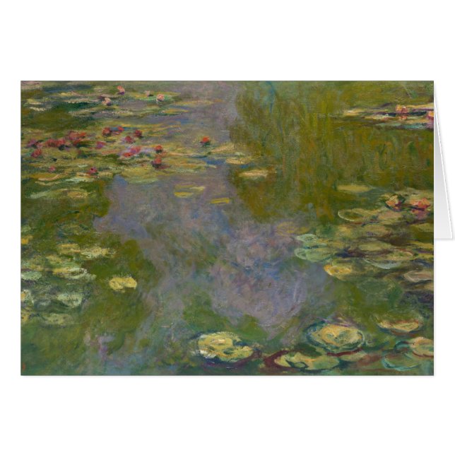 Claude Monet | Vatten Lilies, 1919 Hälsningskort (Framsidan Horizontal)