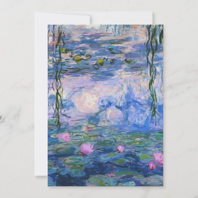 Claude Monet - Vatten Lilies 1919 Inbjudningar (Framsida)