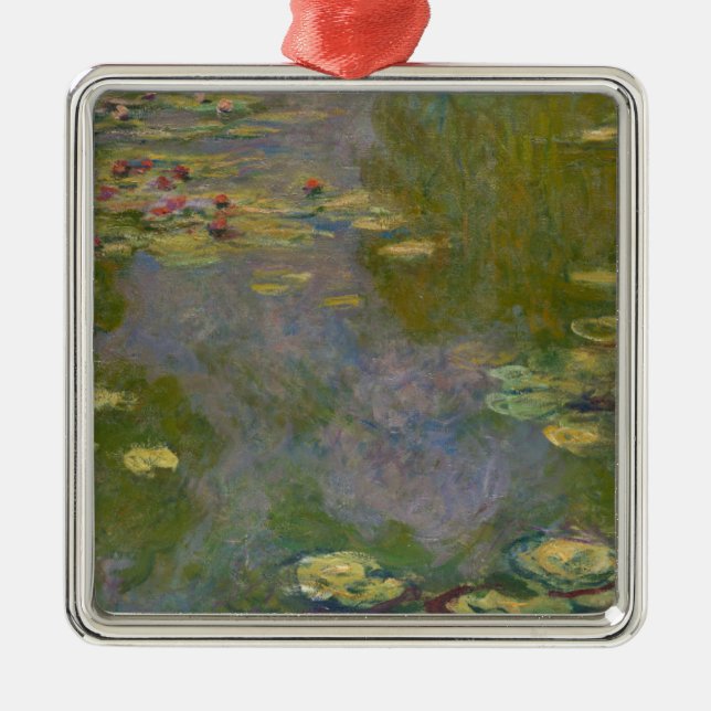 Claude Monet| Vatten Lilies, 1919 Julgransprydnad Metall (Framsidan)