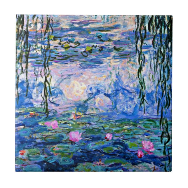 Claude Monet - Vatten Lilies, 1919, Kakelplatta (Framsidan)