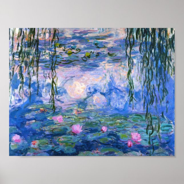 Claude Monet Vatten Lilies 1919 Poster (Framsidan)