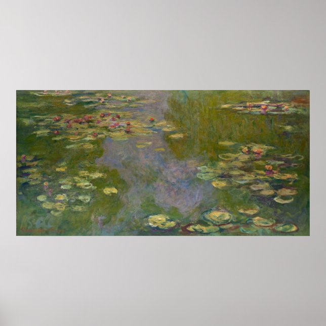 Claude Monet | Vatten Lilies, 1919 Poster (Framsidan)