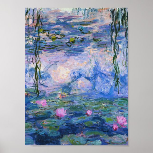 Claude Monet - Vatten Lilies 1919 Poster (Framsidan)