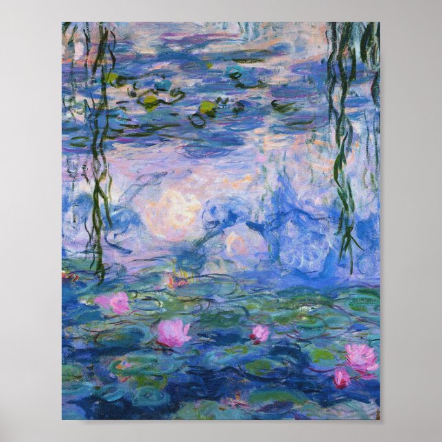 Claude Monet - Vatten Lilies 1919 Poster (Framsidan)