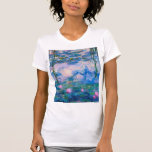 Claude Monet - Vatten Lilies 1919 T Shirt<br><div class="desc">Claude Monet - Vatten Lilies 1919 . Berömd konsmålning.</div>
