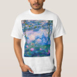 Claude Monet - Vatten Lilies 1919 T Shirt<br><div class="desc">Claude Monet - Vatten Lilies 1919 . Berömd konsmålning.</div>