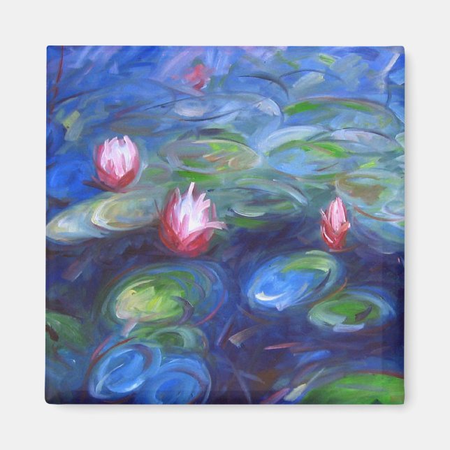 Claude Monet: Vatten Lilies 2 Magnet (Framsidan)
