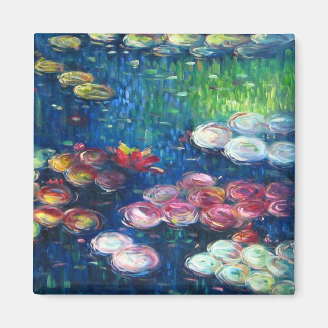 Claude Monet: Vatten Lilies 3 Magnet (Framsidan)