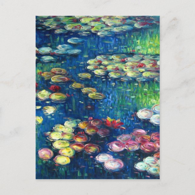 Claude Monet: Vatten Lilies 3 Vykort (Framsida)