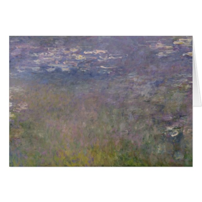 Claude Monet | Vatten Lilies Agapanthus Hälsningskort (Framsidan Horizontal)