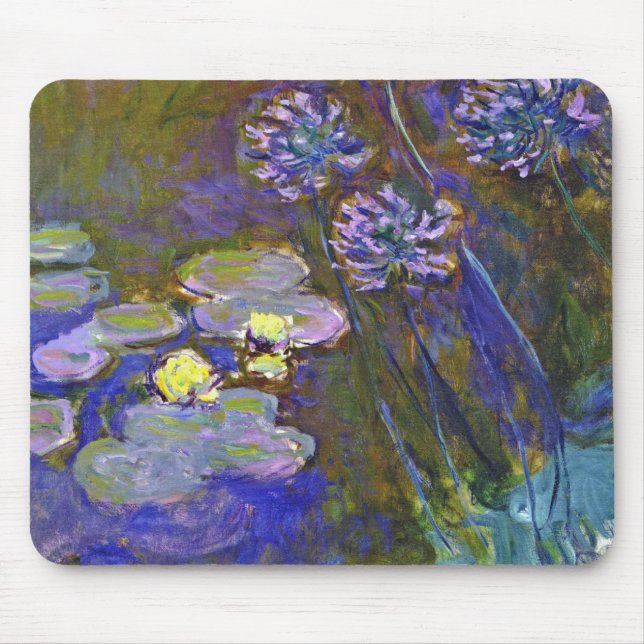 Claude Monet Vatten Lilies Agapanthus Musmatta (Framsidan)