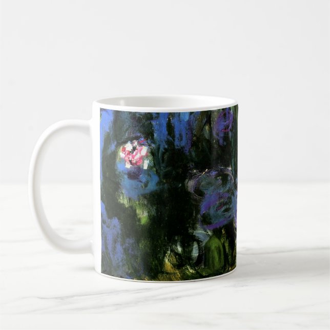 Claude Monet: Vatten-Lilies, blue indigo Kaffemugg (Vänster)