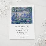 Claude Monet Vatten Lilies Bröllop Inbjudningar<br><div class="desc">Elegantens moderna bröllopsinbjudan med Claude Monet Vatten Lilies-målning</div>
