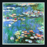Claude Monet Vatten Lilies Fine Art Poster<br><div class="desc">Vatten Lilies är en vacker prästmålning av stil-blomman som skapades av Fransk Impressionist artist Claude Monet 1916 och som visade en av hundratals av hans vatten-lila dammmålningar från sitt hem i Giverny,  Frankrike.</div>