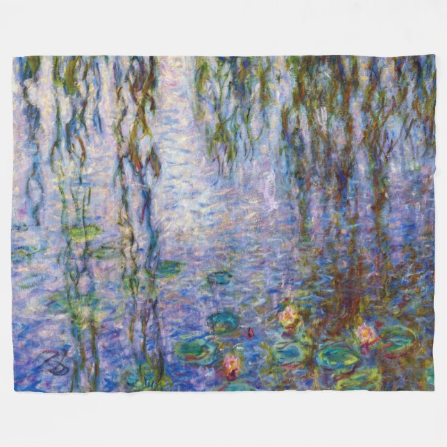 Claude Monet - Vatten Lilies Fleecefilt (Framsidan (Horisontell))