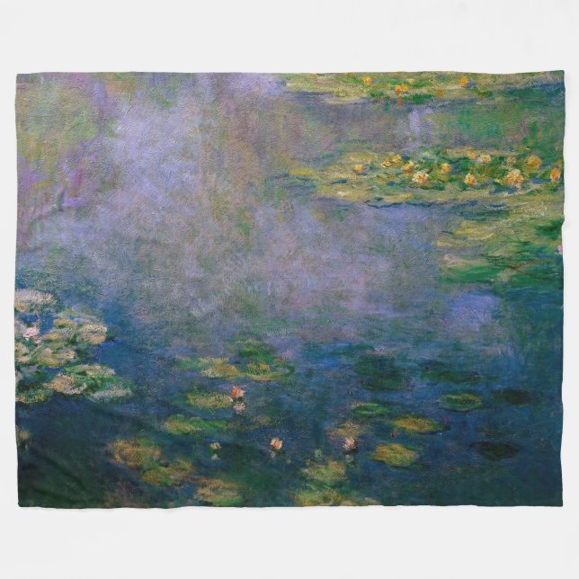 Claude Monet - Vatten Lilies Fleecefilt (Framsidan (Horisontell))