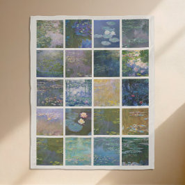 Claude Monet Vatten Lilies Fleecefilt
