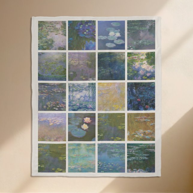 Claude Monet Vatten Lilies Fleecefilt (Skapare uppladdad)