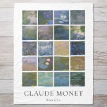 Claude Monet Vatten Lilies Fleecefilt<br><div class="desc">Filt med Claude Monet Vatten Lilies vintage blommigt landskap målning.</div>