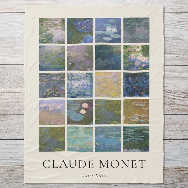 Claude Monet Vatten Lilies Fleecefilt (Skapare uppladdad)