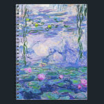 Claude Monet Vatten Lilies Fransk Impressionist Ar Anteckningsbok<br><div class="desc">Claude Monet Vatten Lilies Fransk Impressionist Art Vatten Lilies (eller Nympheas) är en serie på cirka 250 oljemålningar av Fransk Impressionist Claude Monet. Målningarna skildrar Monets blomsterträdgård på Giverny.</div>