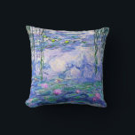 Claude Monet Vatten Lilies Fransk Impressionist Ar Kudde<br><div class="desc">Claude Monet Vatten Lilies Fransk Impressionist Art Vatten Lilies (eller Nympheas) är en serie på cirka 250 oljemålningar av Fransk Impressionist Claude Monet. Målningarna skildrar Monets blomsterträdgård på Giverny.</div>