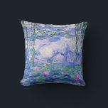 Claude Monet Vatten Lilies Fransk Impressionist Ar Kudde<br><div class="desc">Claude Monet Vatten Lilies Fransk Impressionist Art Vatten Lilies (eller Nympheas) är en serie på cirka 250 oljemålningar av Fransk Impressionist Claude Monet. Målningarna skildrar Monets blomsterträdgård på Giverny.</div>