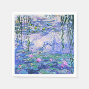 Claude Monet Vatten Lilies Fransk Impressionist Ar Pappersservett