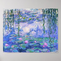 Claude Monet Vatten Lilies Fransk Impressionist Ar