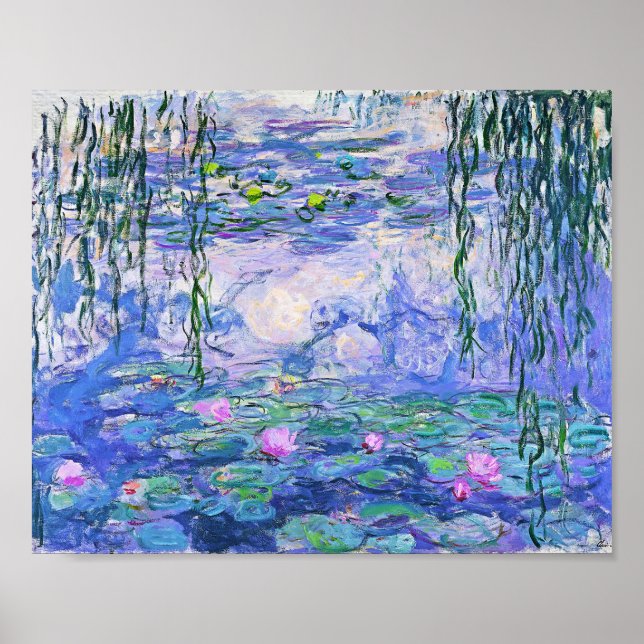 Claude Monet Vatten Lilies Fransk Impressionist Ar Poster (Framsidan)