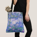 Claude Monet Vatten Lilies Fransk Impressionist Ar Tygkasse<br><div class="desc">Claude Monet Vatten Lilies Fransk Impressionist Art Vatten Lilies (eller Nympheas) är en serie på cirka 250 oljemålningar av Fransk Impressionist Claude Monet. Målningarna skildrar Monets blomsterträdgård på Giverny.</div>